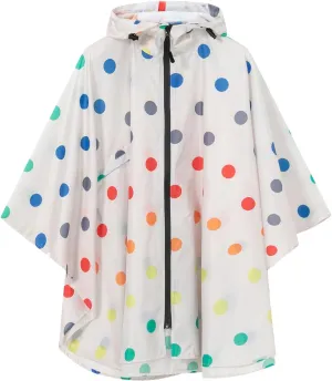 SaphiRose Lightweight Kids Rain Poncho Waterproof Jacket Zipper Up Rain Coat