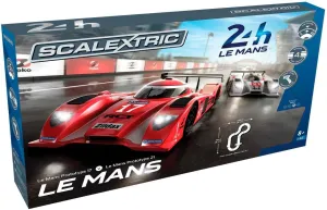 Scalextric C1368 Le Mans Sports Cars Set - Mains Power Slot Car Race Track Sets, 1:32 Scale Set, Electric Racing Toys for Adults or Kids, Racetrack Games, Cars Gifts for Boys or Girls Age 8 