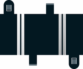 Scalextric C8236 Track Short Straight 3 inches
