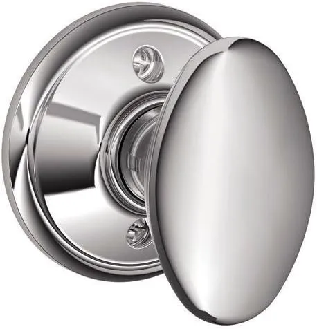 SCHLAGE Knob Non-Turning Lock, Bright Chrome (F170 SIE 625)