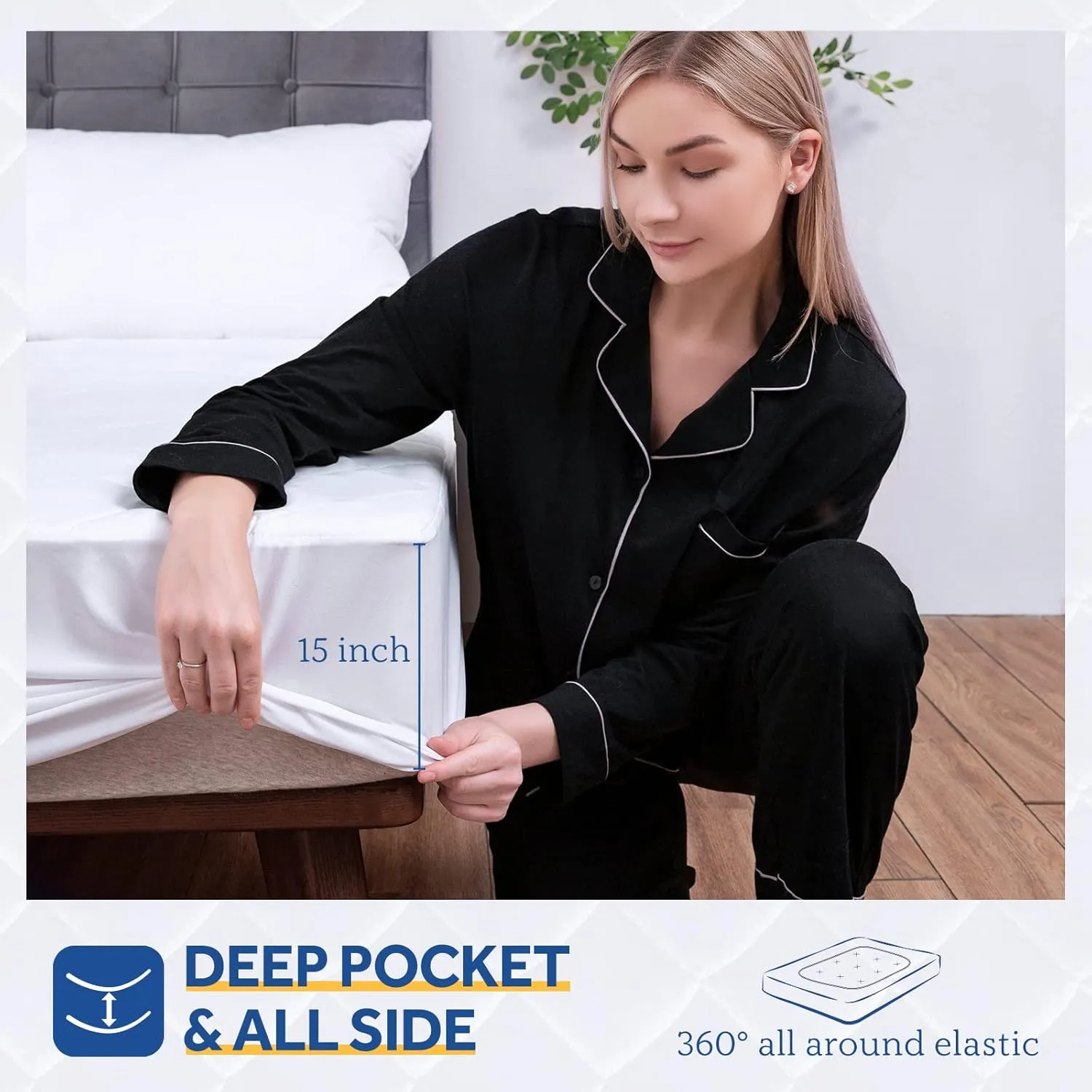 Sealy Heated Mattress Pad Twin Size 39x75 Inch | Luxury Quilted Waterproof Electric Mattress Cover with 10 Heat Setting Controller & 1-12 Hours Auto Shut Off | Fit Up to 15" Deep Pocket