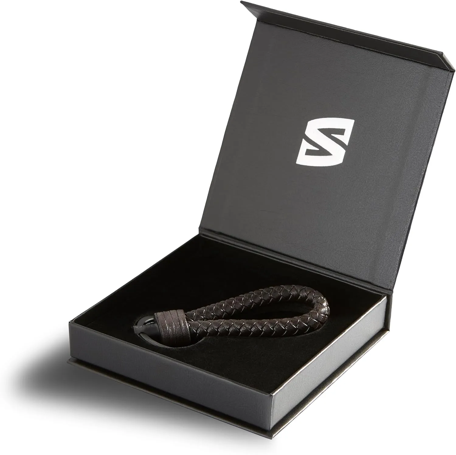 SERASAR | Leather Keychain [Strong] with Stainless Steel Key Ring - Additional Rings for Small Keys - With Gift Box