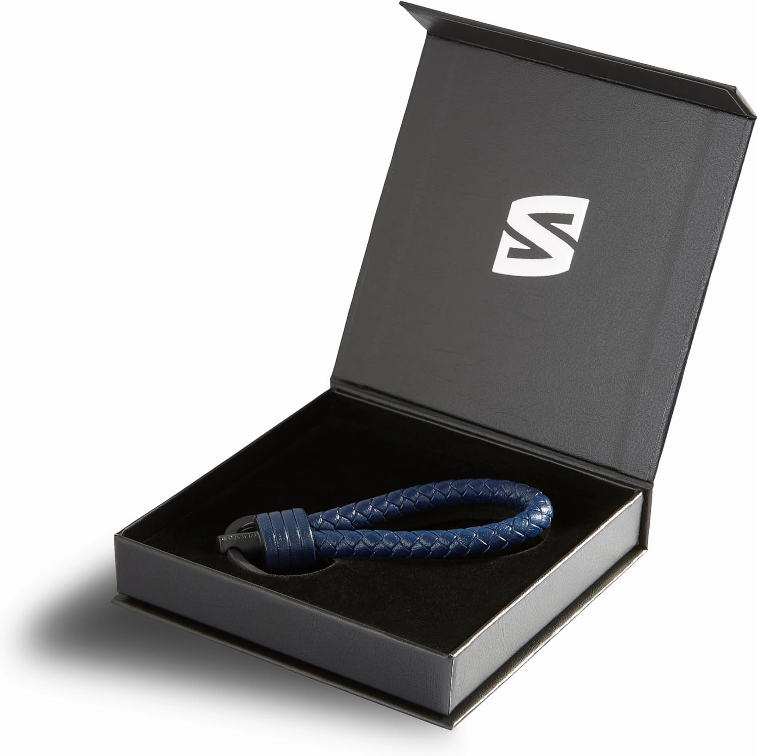 SERASAR | Leather Keychain [Strong] with Stainless Steel Key Ring - Additional Rings for Small Keys - With Gift Box