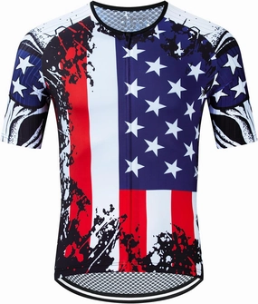 Serijoars Racing Cycling Jersey Men, Men's Bike Tops Polyester, Reflective, 3-Pockets