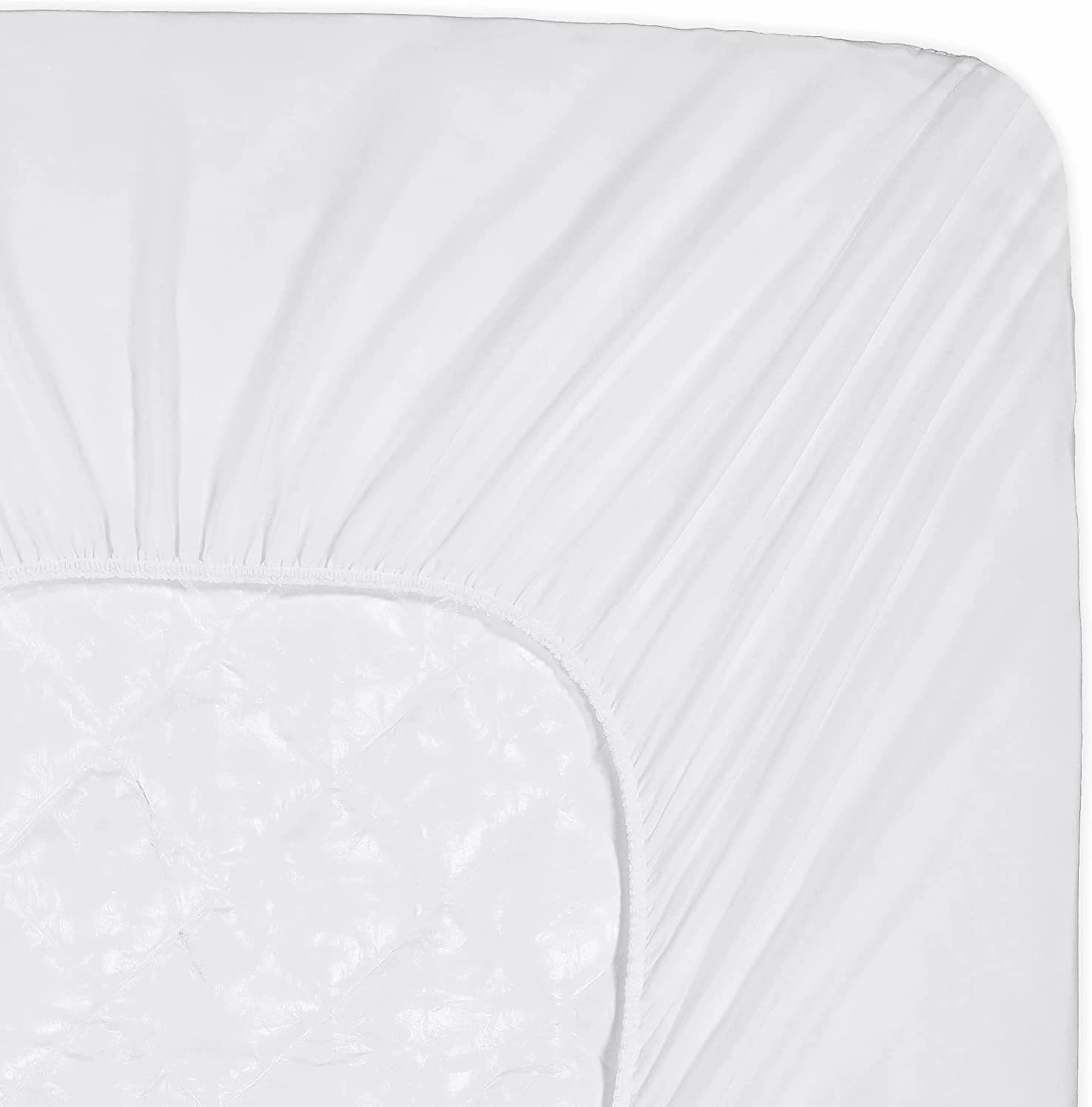 SERTA Power Clean Triple Action Quilted Soft Waterproof Mattress Pad Protector, Moisture Wicking Protection with 15" Deep Pocket, Full, White