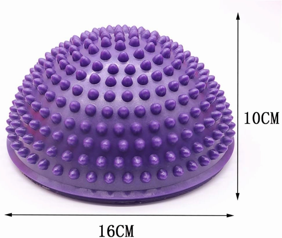 SH-PH Durian Ball,Balance Semi-Sphere,Tactile Massage Foot Pad,Stable Training Ball Fitness Ball Anti-Burst Fitness Ball 16×10CM (Color : B)