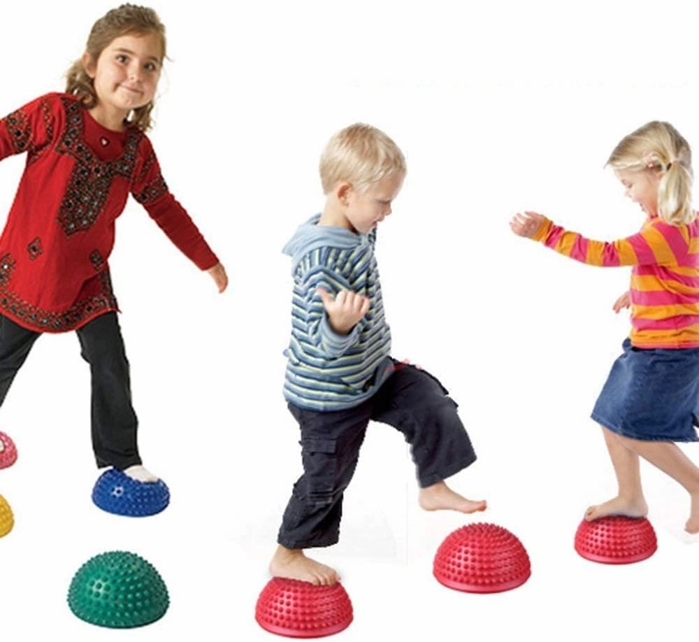 SH-PH Durian Ball,Balance Semi-Sphere,Tactile Massage Foot Pad,Stable Training Ball Fitness Ball Anti-Burst Fitness Ball 16×10CM (Color : B)