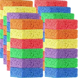 Shappy 48 Blocks Modeling Foam Clay for Kids Clay Foam Beads Education Preschool Toys for Kids Develop Creativity DIY Art Crafts, 6 Colors