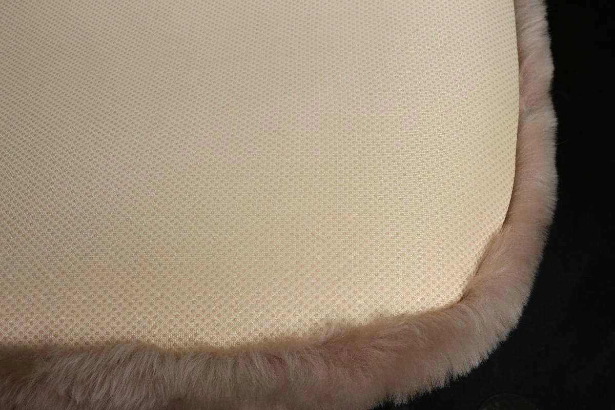 Sheepskin Seat Cushion Cover Wholehide Short Wool Seat Pad Natural Fur Car Seat Covers Universal Fit for Most Car, Truck, SUV, or Van Front Amaranth