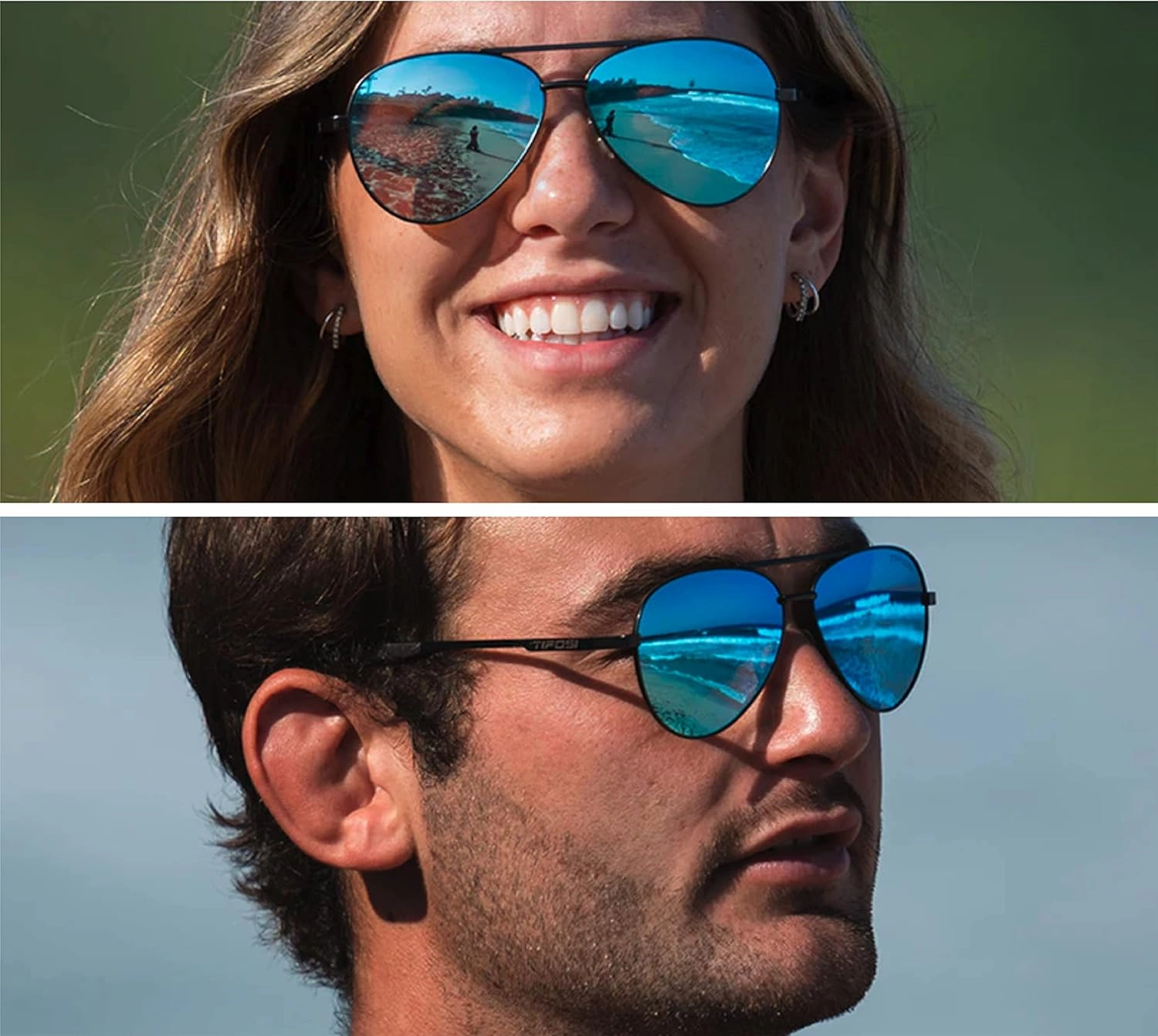 Shwae Tangle Free Aviator Sunglasses For Men & Women - Ideal For Flying, Golf, Hiking, Running and Great Lifestyle Look