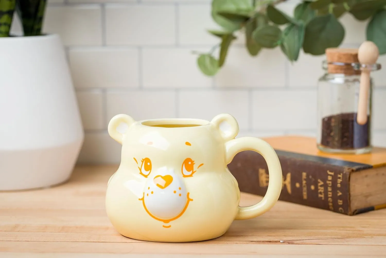 Silver Buffalo Care Bears Funshine Bear Ceramic 3D Sculpted Mug, 20 Ounces
