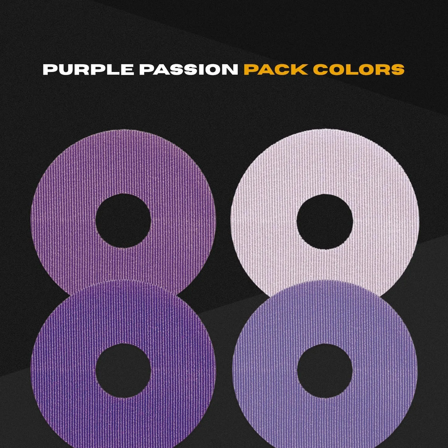 Skin Grip Universal Adhesive Patches for CGM and Insulin Pumps with Cutout (20-Pack), 0.8-Inch Hole, Waterproof & Sweatproof for 10-14 Days, Glucose Monitor Patch, Diabetic Sensor Cover, Purple