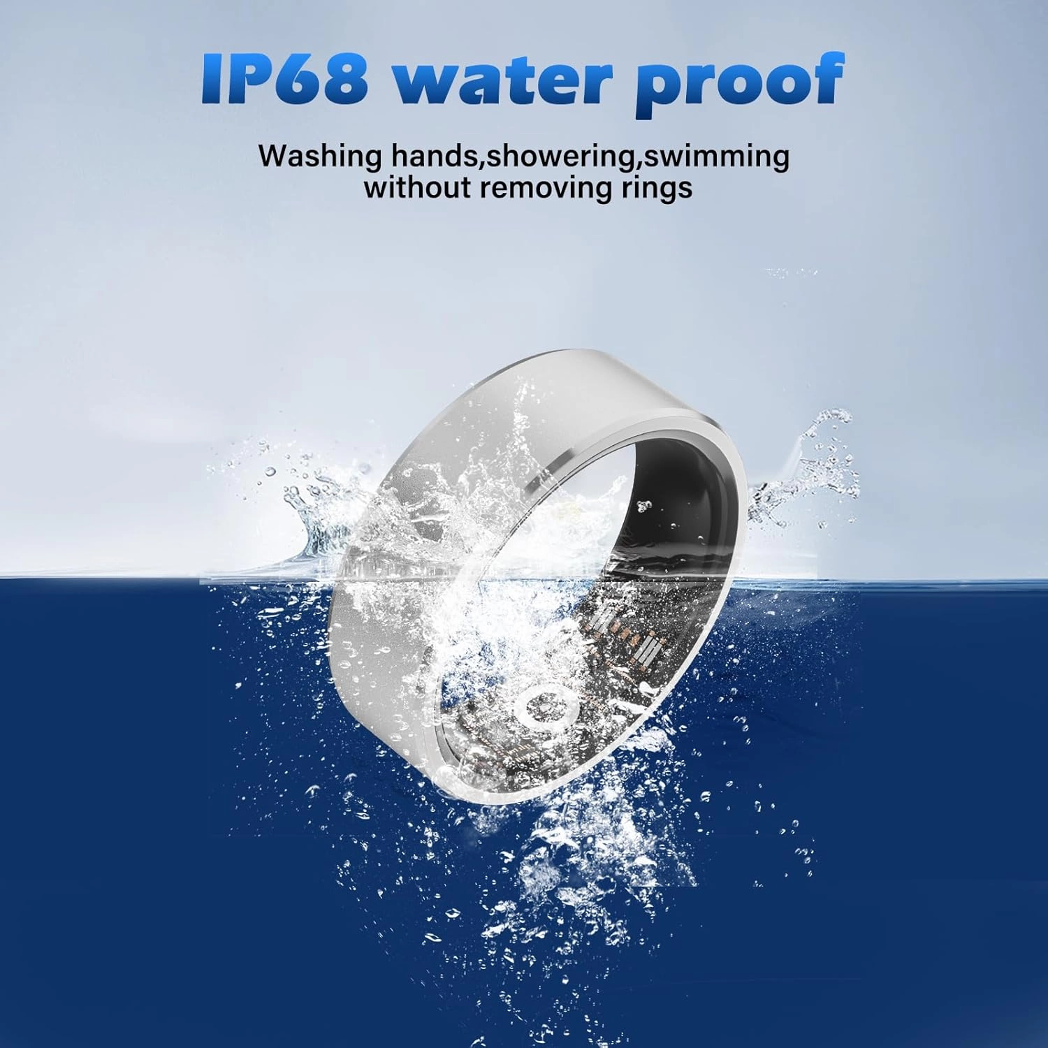 Smart Ring Health Fitness Tracker for Women Men