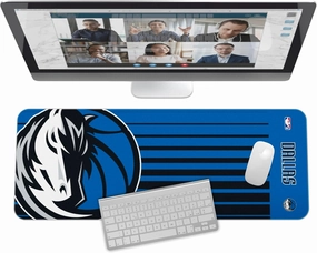 SOAR NBA Multifunctional Desk Mat for Desktop, (31.5"x12") - Ultra Soft Fabric with Non-Slip Rubber Backer - Water Resistant & Durable Nylon Stitching