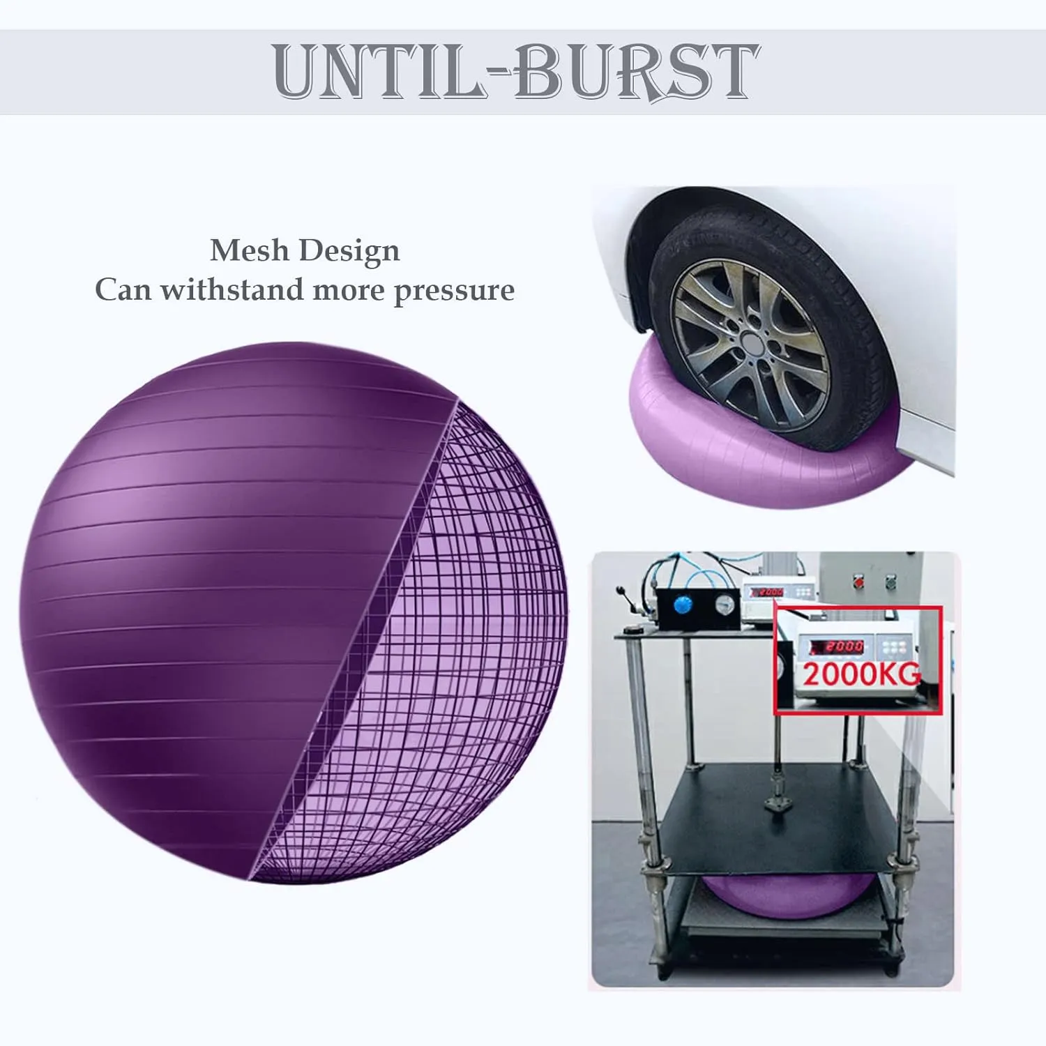 Soft Exercise ball, Anti-Burst Yoga Ball Chair Supports 2200lbs, Stability Swiss Ball w/ Pump for Pregnancy Birthing, Excersize, Workout, Fitness, Balance, Gym, Physio, Abs (Office & Home & School)