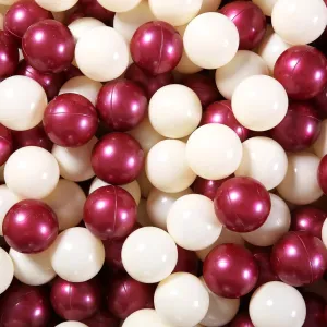 Soft Play Ball Pit Balls - Crush Proof Plastic Balls for Ball Pit Pack of 100pcs Set for Toddlers Ball Pool Playtent Tunnels with Reusable Storage Bag - 2.16 Inch