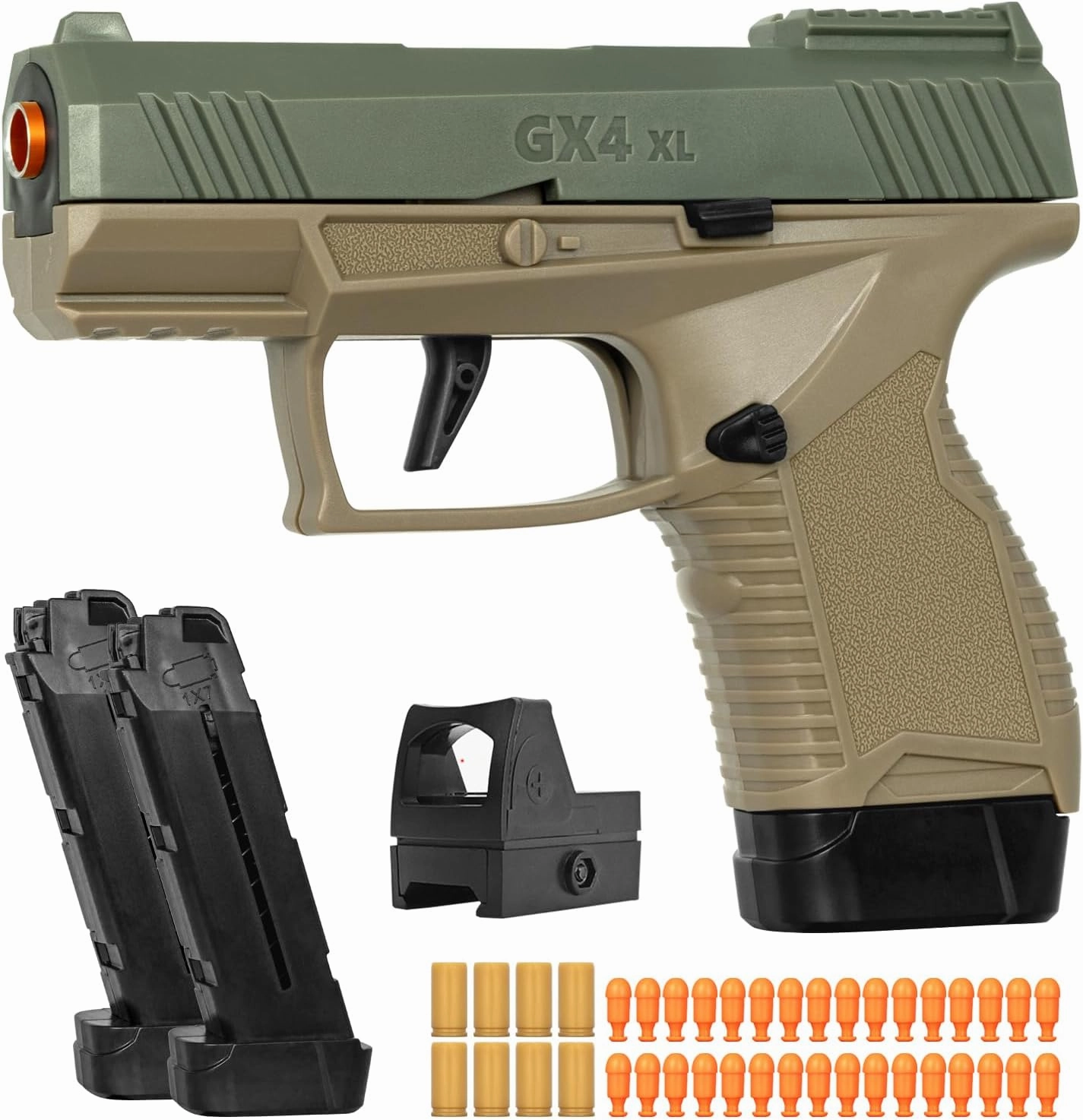 Soft Bullet Toys Gun for Boys, Empty Shell Ejecting Toy Gun, Toy Foam Blaster with Scope, Toy Pistol for Kids Boys Girls Age 8  (Sand)