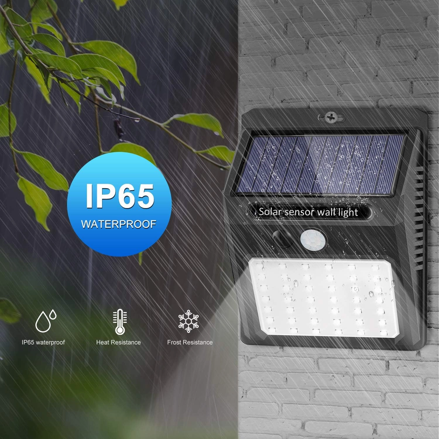 Solar Lights Outdoor [10 Pack /3 Working Mode], Solar Security Lights Solar Motion Sensor Lights Wireless IP 65 Waterproof Outdoor Lights for Garden Fence Patio Garage (42LED)