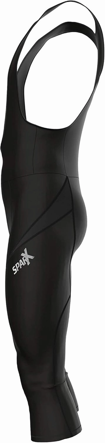 Sparx Men's Elite Super Roubaix Thermal Cycling 3/4 Bib Tights Bib Knicker Coolmax Padded
