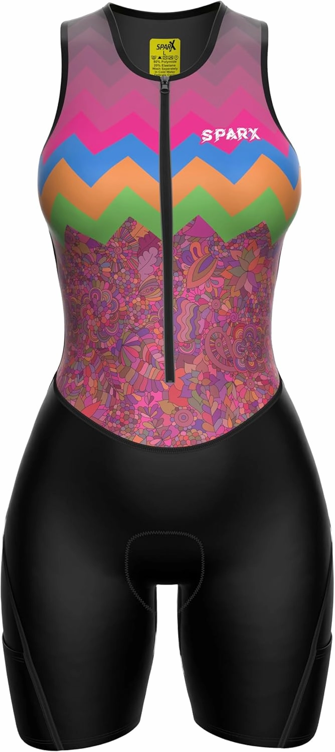Sparx Women Triathlon Suit Tri Short Racing Cycling Swim Run