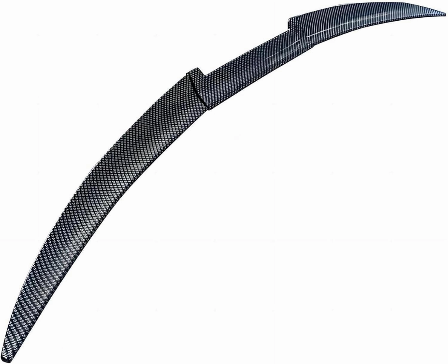 Spoiler for Daewoo Nexia (KLETN, Facelift 2008) 2008 2009 2010 2011 2012 2013, Car Spoiler Waterproof Durable Anti-Collision Easy to Install Car Accessories,Carbon Fiber