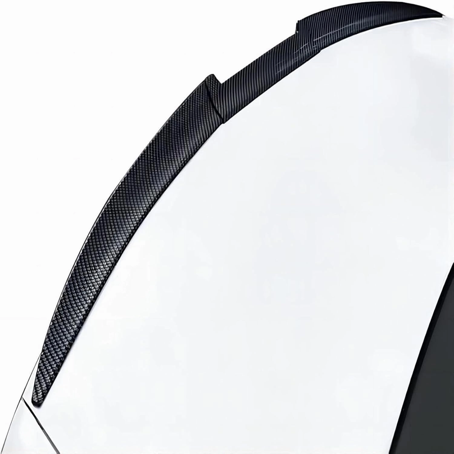 Spoiler for Daewoo Nexia (KLETN, Facelift 2008) 2008 2009 2010 2011 2012 2013, Car Spoiler Waterproof Durable Anti-Collision Easy to Install Car Accessories,Carbon Fiber