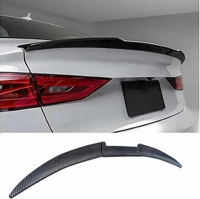 Spoiler for Daewoo Nexia (KLETN, Facelift 2008) 2008 2009 2010 2011 2012 2013, Car Spoiler Waterproof Durable Anti-Collision Easy to Install Car Accessories,Carbon Fiber