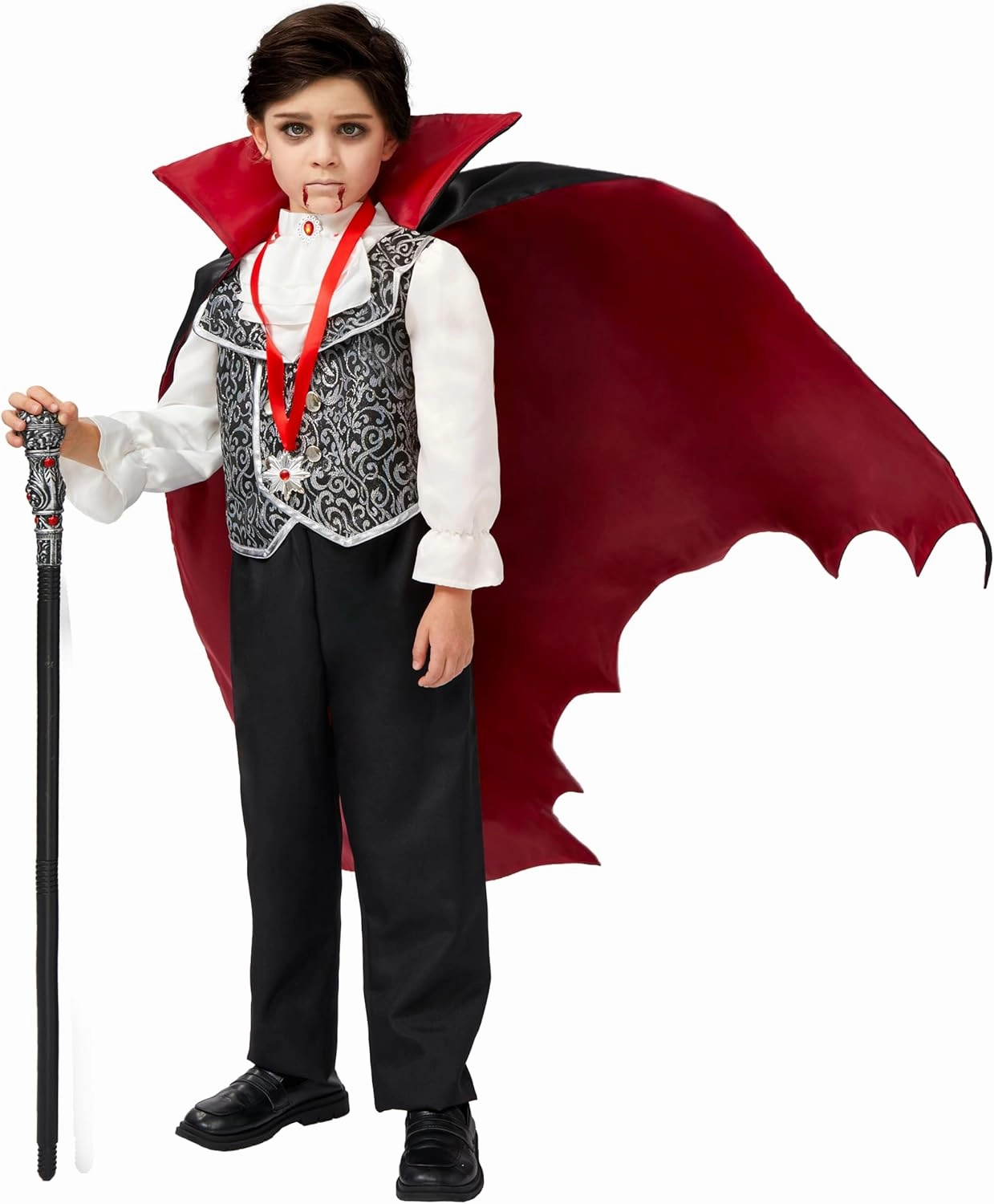 Spooktacular Creations Halloween Gothic Vampire Costume Deluxe Set for Boys, Kids Halloween Party, Dress Up