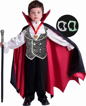 Spooktacular Creations Halloween Gothic Vampire Costume Deluxe Set for Boys, Kids Halloween Party, Dress Up