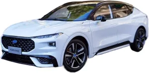 Sports car Metal Model 1:18 for Changan Ford-EVOS Mid-Size SUV 2022 Alloy Car Model Adult Collection Desktop Ornaments White for Home Décor