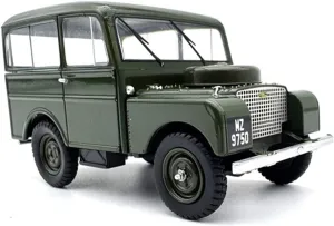 Sports car Metal Model 1:43 for First Generation Land Rover Car Model Alloy Collection Ornaments Miniature Decorations Green for Home Décor