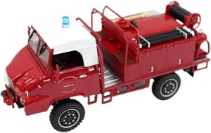 Sports car Metal Model 1/43 for Simca Unic Fire Truck Alloy Simulation Retro Rescue Vehicle Model Ornaments Car Toy Collection for Home Décor(Style 1)