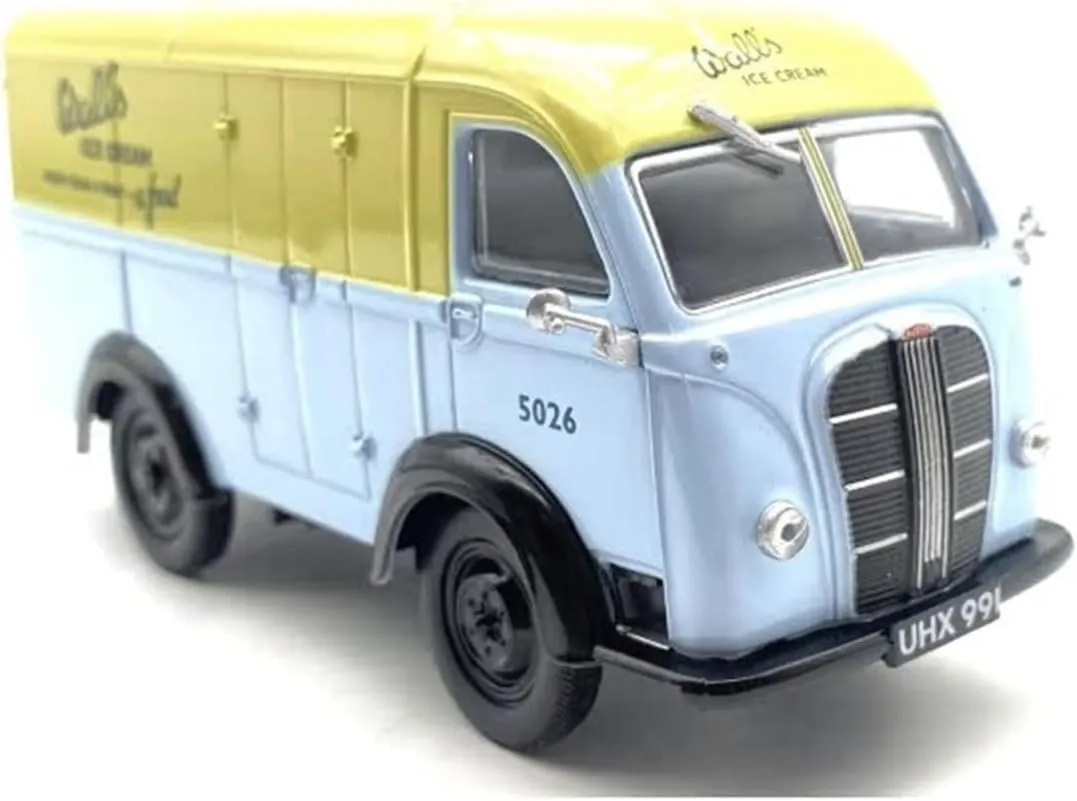 Sports car Metal Model 1:43 Small Scale for Austin K8 Truck Alloy Car Model Simulation Collection Ornaments Yellow Blue for Home Décor