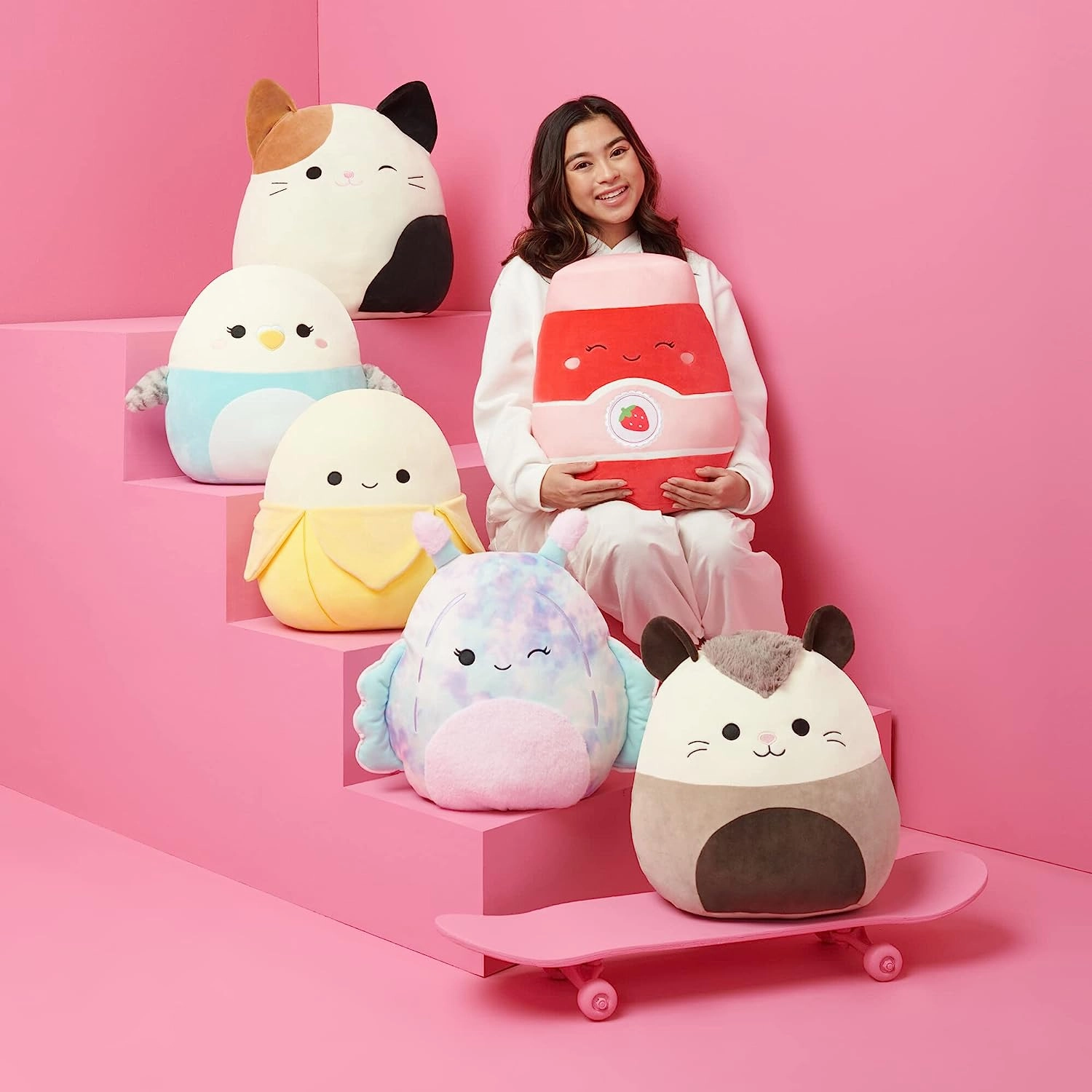 Squishmallows 14-Inch Sunshine Rainbow with Clouds - Large Ultrasoft Official Kelly Toy Plush