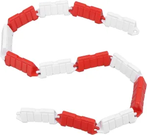 Srliya 50PCS RC Road Track Barriers 1:18 RC Car Drifting Racing Field Fence Roadblocks for Remote Control Car Accessories Red and White