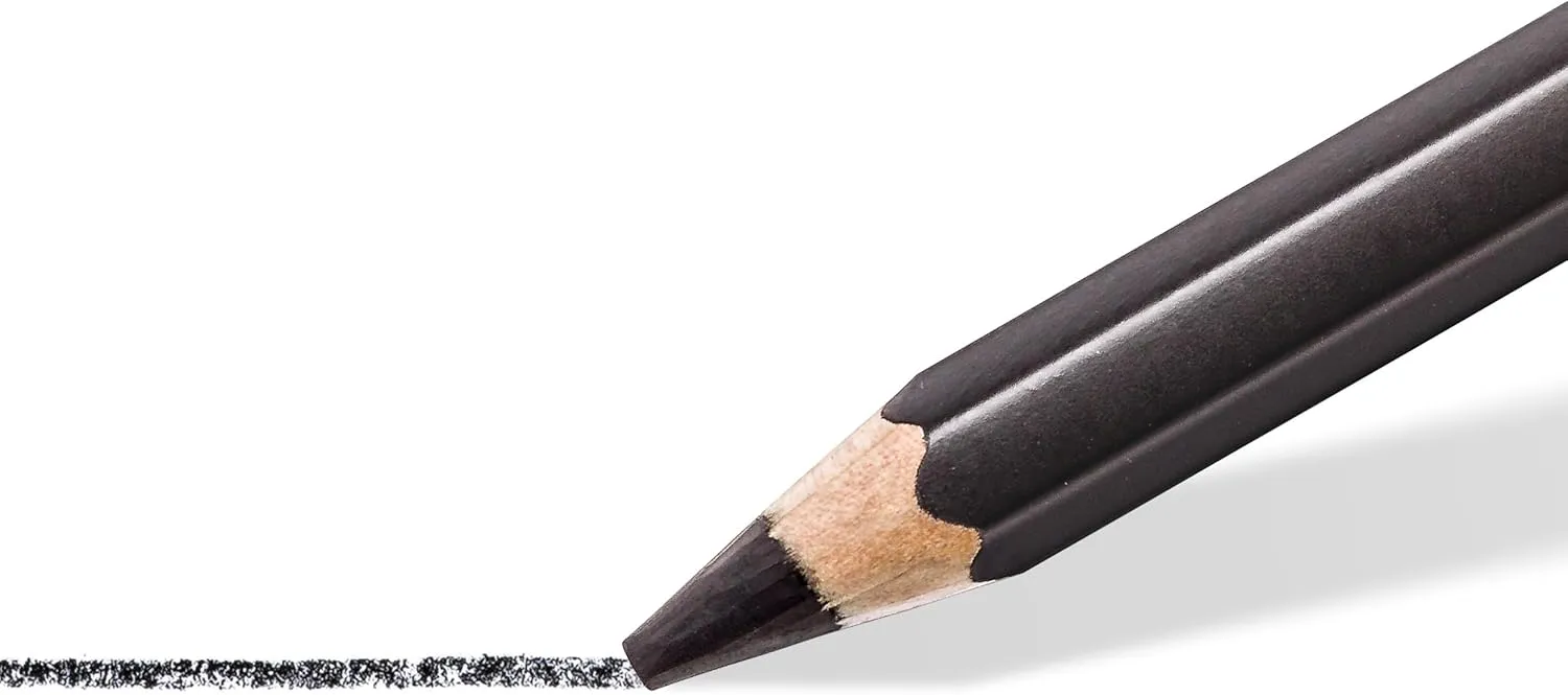 Staedtler Mars Lumograph Black Art Pencils, Presharpened #8B Artist Pencils, Box of 12, 100B-8B