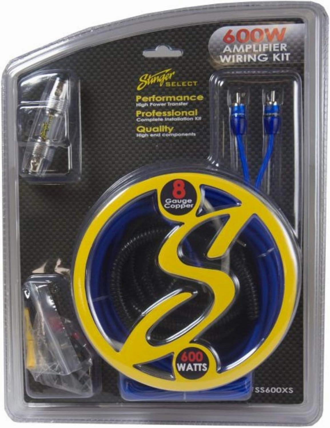 Stinger SS600XS 8-Gauge AGU Amp Installation Kit