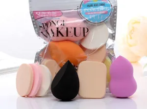 SUAK E 6-in-1 Professional Beauty Blender Sponge for Face Makeup with Cotton Pad Foundation Beauty Blender, Powder Buff, and Cosmetic Puff Perfect