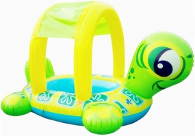 Sunshade Swim Ring Inflatable Swim Lap Toy PVC Animal Float Ring for Baby