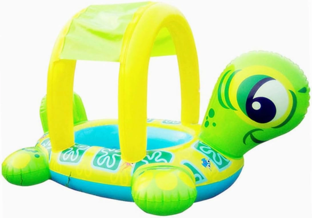 Sunshade Swim Ring Inflatable Swim Lap Toy PVC Animal Float Ring for Baby