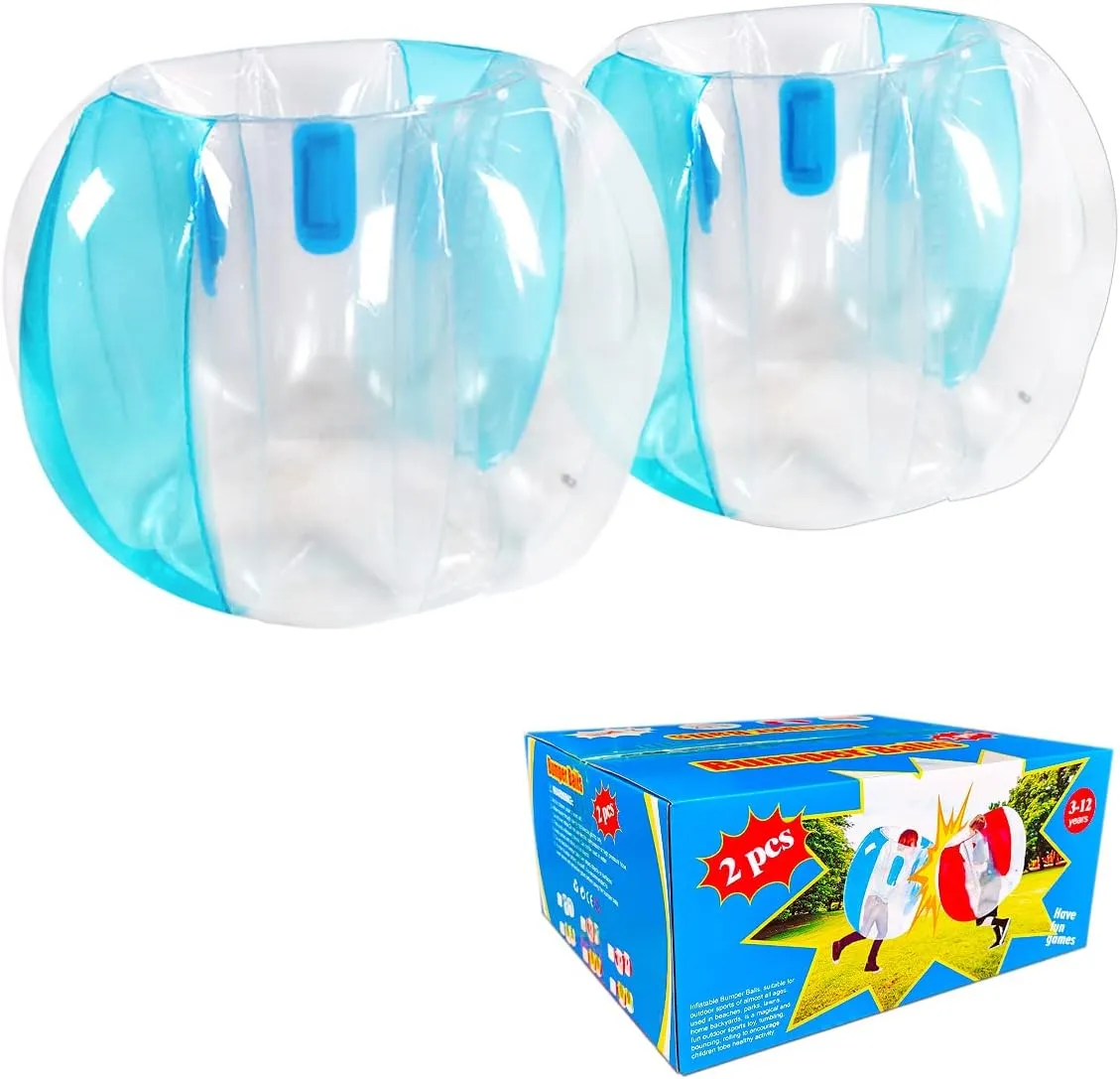 SUNSHINE-MALL 2 PC Kids Sumo Balls, Bumper Bounce Toys, Sumo Balls for Kids, Lawn Game Ball for Kid Outdoor Team Gaming Play.(36 inch, Blue Blue)