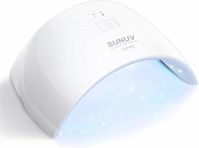 SUNUV UV LED Nail Lamp, Nail Dryer for Gel Polish UV Light for Gel Nails with Sensor 2 Timer SUN9C Blue Gift for Women Girl