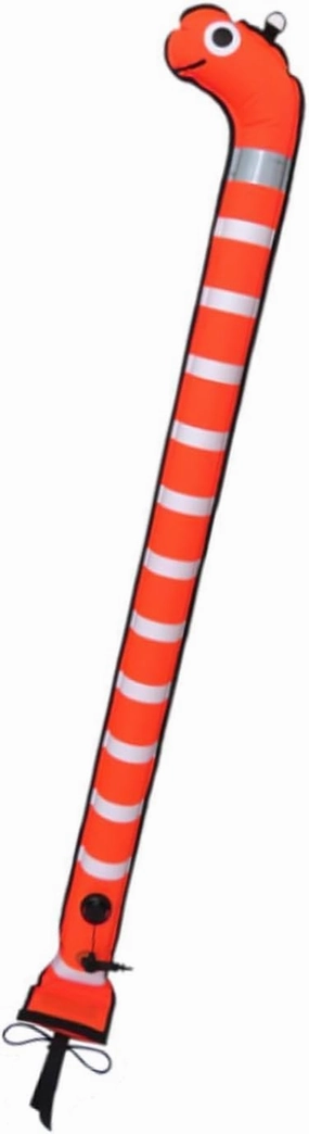 Surface Marker Buoy Inflatable Tube Water Sports with Reflective Strip Marking Location of Divers Surface Marker Tube