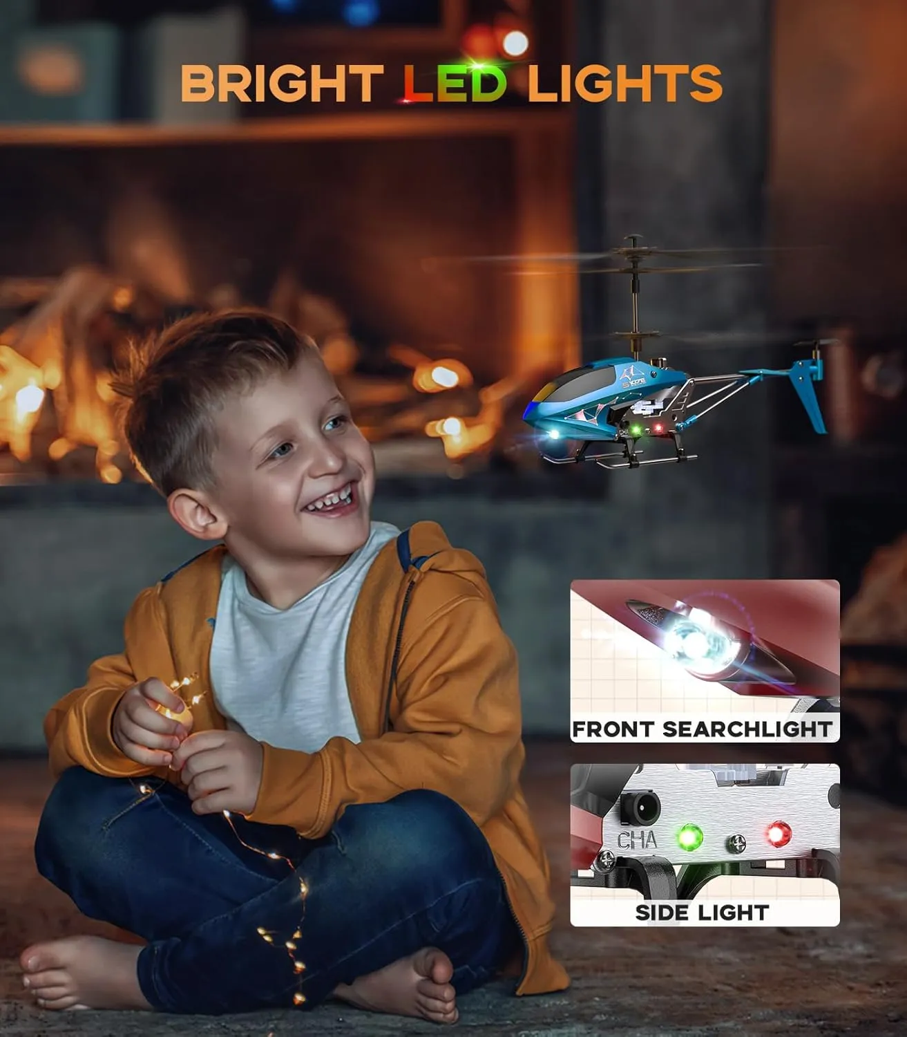 SYMA Remote Control Helicopter, S107H-E RC Helicopter with One Key take Off/Landing, High & Low Speed and Durable Alloy Design, Gift Toy for Kids and Beginners