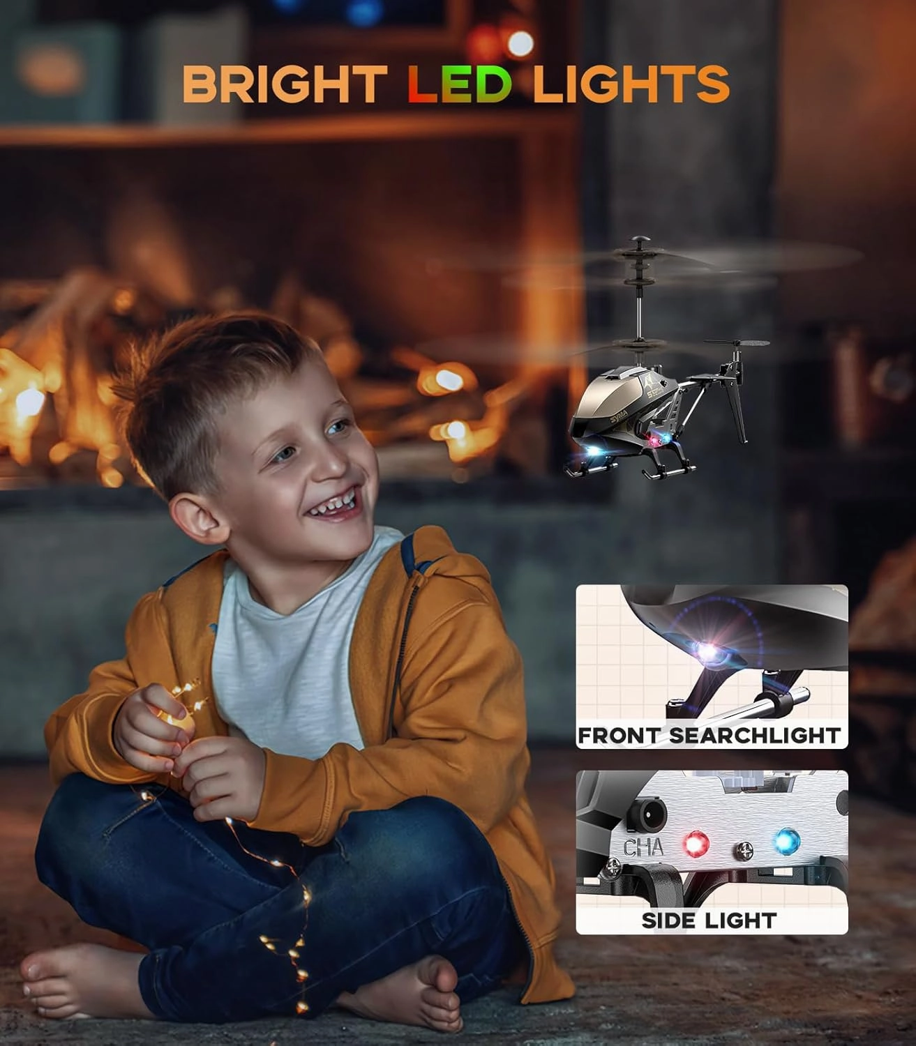 SYMA S107H-E RC Helicopter, Remote Control Helicopter with Altitude Hold, 3.5 Channel, Gyro Stabilizer, Aircraft Toys for 8-12 Kids Beginners as a Gift