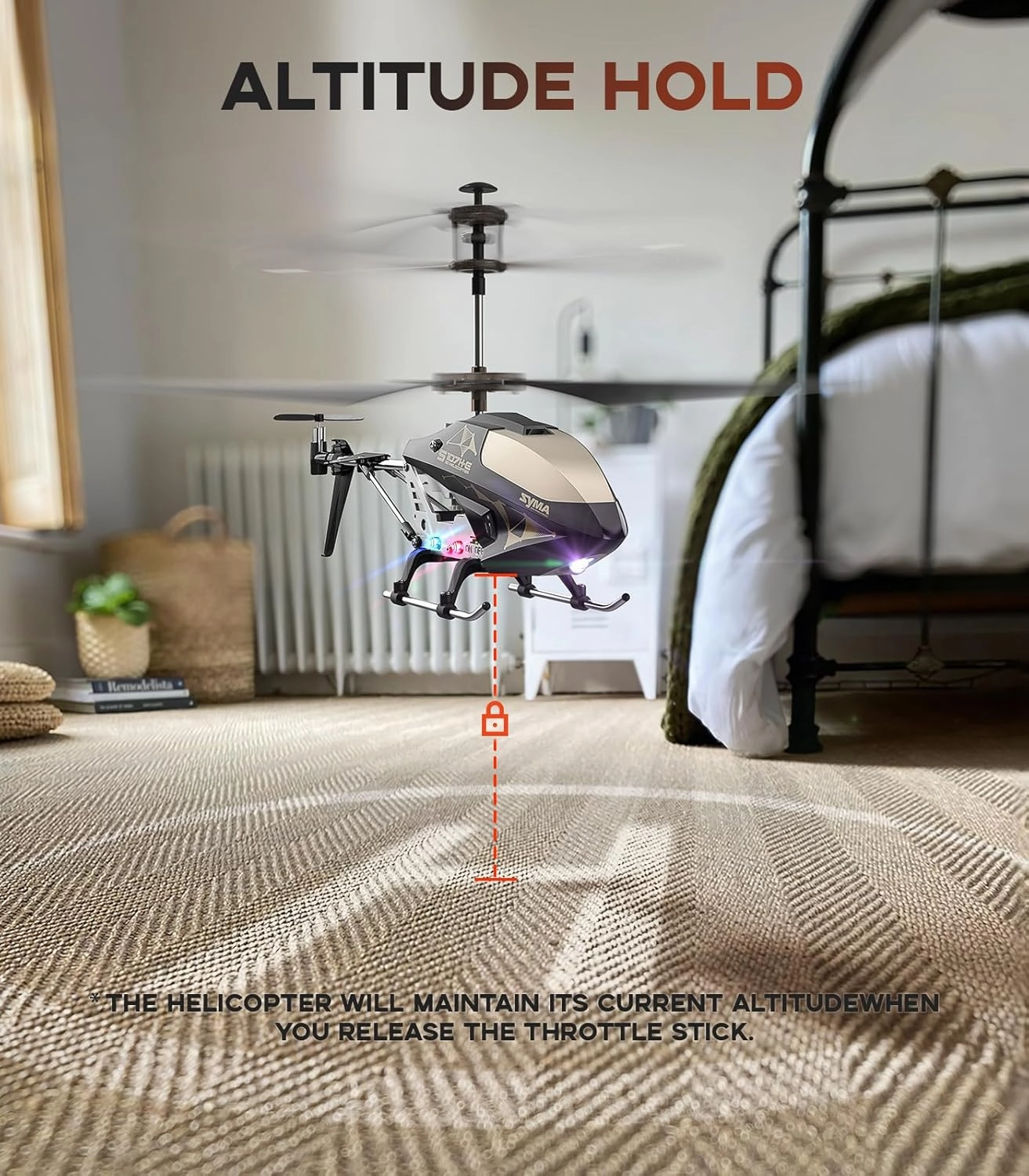 SYMA S107H-E RC Helicopter, Remote Control Helicopter with Altitude Hold, 3.5 Channel, Gyro Stabilizer, Aircraft Toys for 8-12 Kids Beginners as a Gift