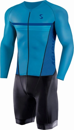 Synergy Men's Trisuit - Pro Thermal Long Sleeve Cycling Skinsuit