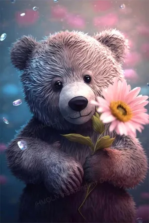 Teddy Bear 1000 Pieces Art Puzzle - Best Brain Exercise Puzzle for Adults - Bright Color, Ego Boosting, Fun - Modern Home Decor