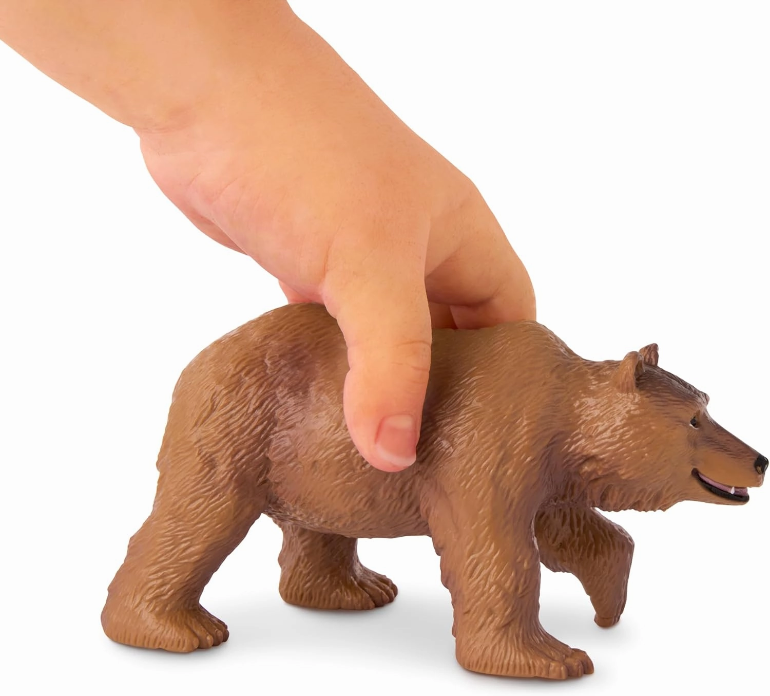 Terra by Battat – 4 Pcs Brown Bear Family Set – Realistic Plastic Animal Figurines – Zoo Animal Toys for Kids and Toddlers 3 