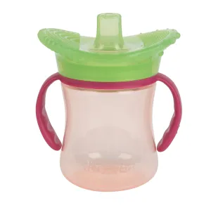 The First Years SenseAbles Teethe-Around Sensory Trainer Cup, 7 oz, Pink